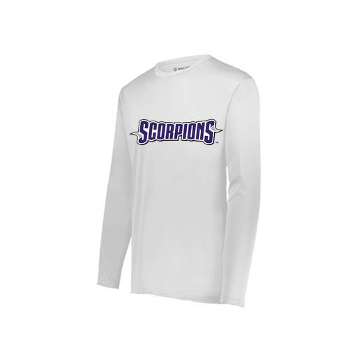 [222822.005.XS-LOGO1] Men's LS Smooth Sport Shirt (Adult XS, White, Logo 1)