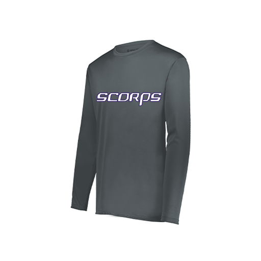 [222822.059.XS-LOGO2] Men's LS Smooth Sport Shirt (Adult XS, Gray, Logo 2)