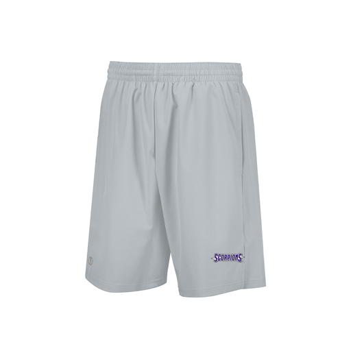 [229556.099.XS-LOGO1] Men's Weld Short (Adult XS, Silver, Logo 1)