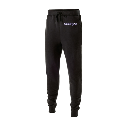 [229548.080.XS-LOGO2] Men's 60/40 Fleece Jogger (Adult XS, Black, Logo 2)